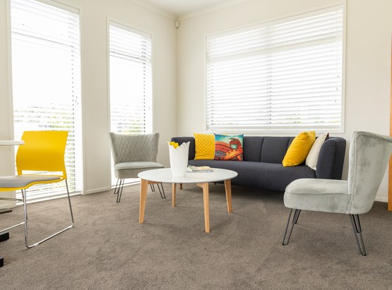 Open Plan Lounge, Kitchen  & Zen Garden Space